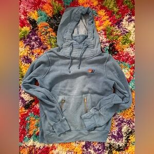 Aviator Nation Blue Hoodie with Logo Tag